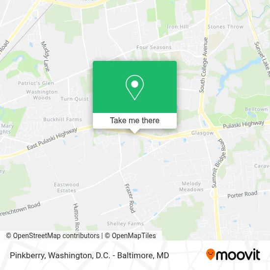 Pinkberry map