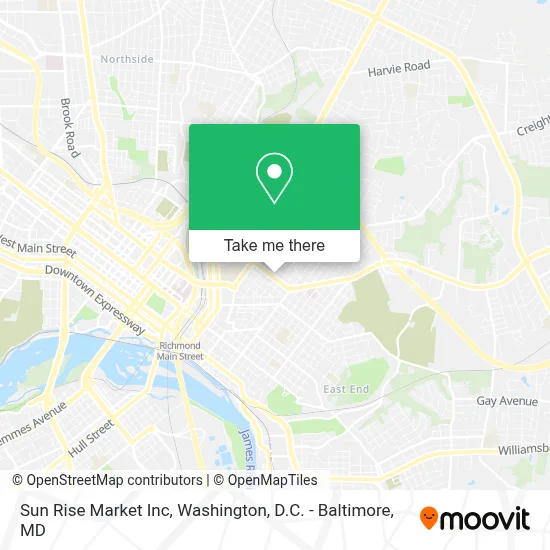 Sun Rise Market Inc map