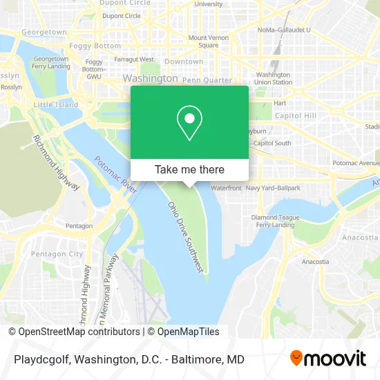 Playdcgolf map