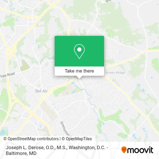 Joseph L. Derose, O.D., M.S. map