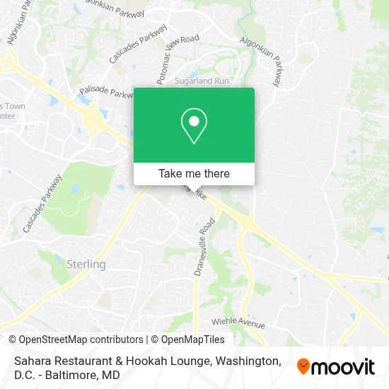 Sahara Restaurant & Hookah Lounge map