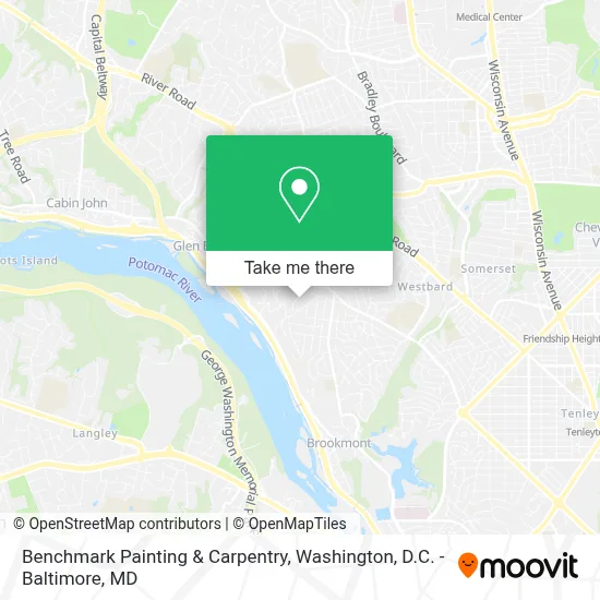 Benchmark Painting & Carpentry map