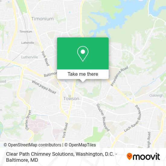 Clear Path Chimney Solutions map