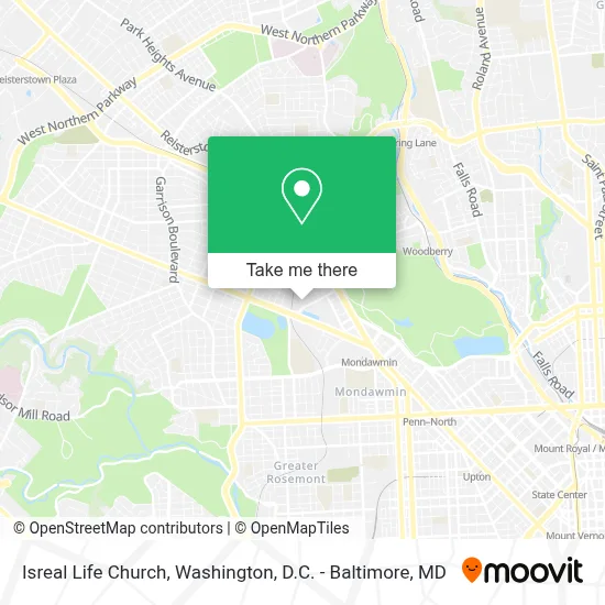 Isreal Life Church map