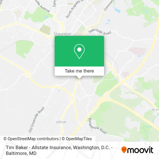Tim Baker - Allstate Insurance map