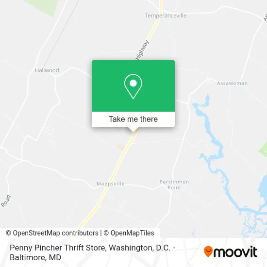 Penny Pincher Thrift Store map