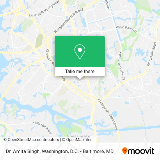 Dr. Amita Singh map