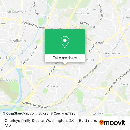 Charleys Philly Steaks map