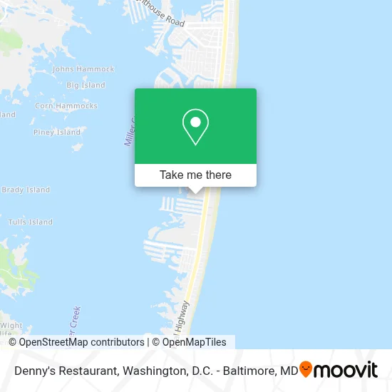 Denny's Restaurant map