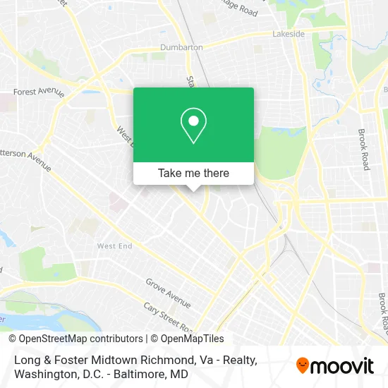 Long & Foster Midtown Richmond, Va - Realty map