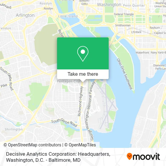 Decisive Analytics Corporation: Headquarters map