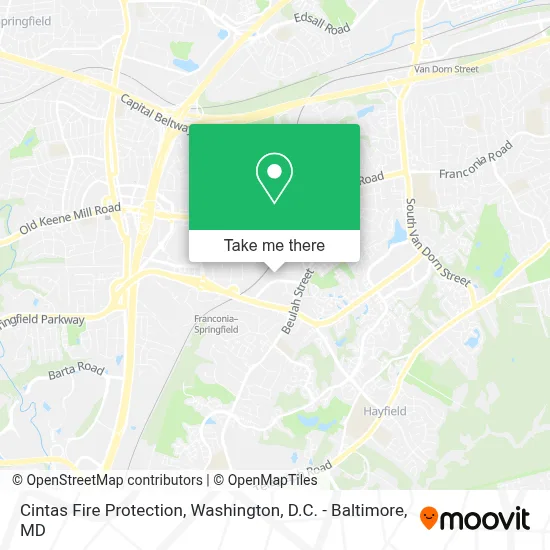 Cintas Fire Protection map