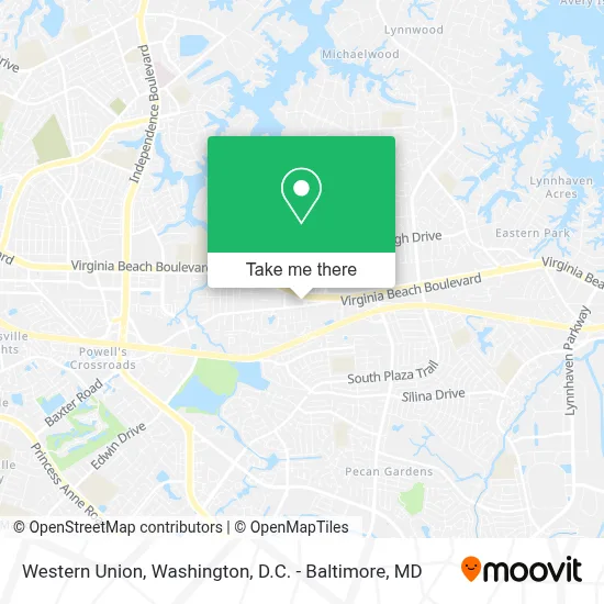 Western Union map