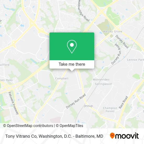 Tony Vitrano Co map