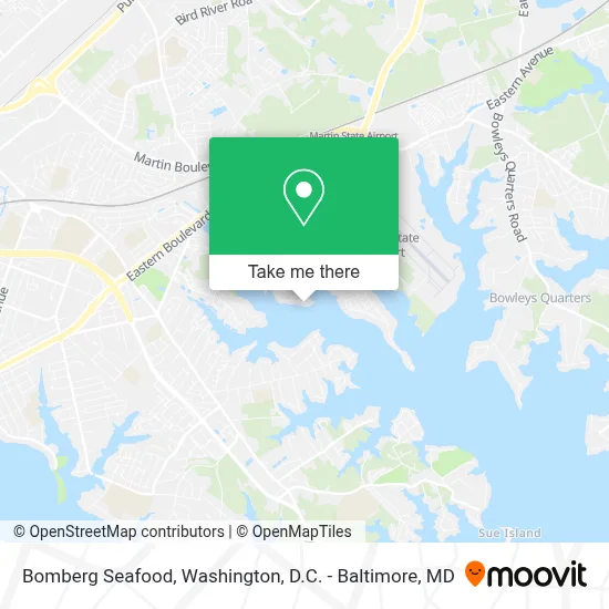 Bomberg Seafood map