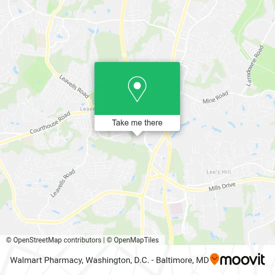 Walmart Pharmacy map