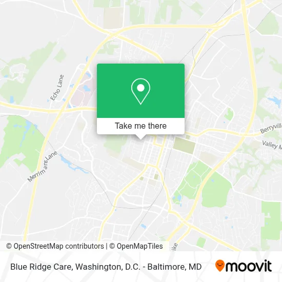 Blue Ridge Care map