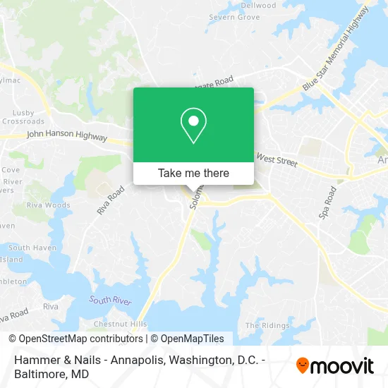 Hammer & Nails - Annapolis map