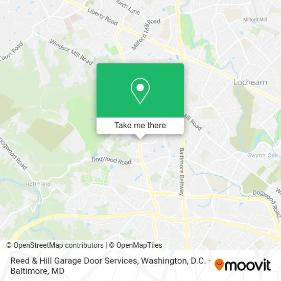 Reed & Hill Garage Door Services map