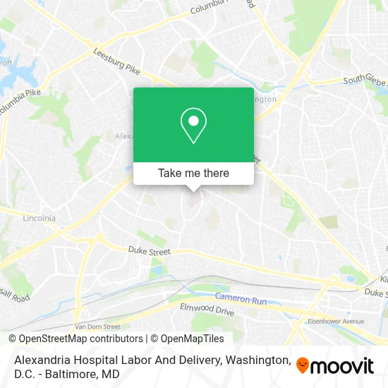 Alexandria Hospital Labor And Delivery map