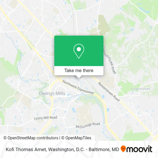 Kofi Thomas Amet map