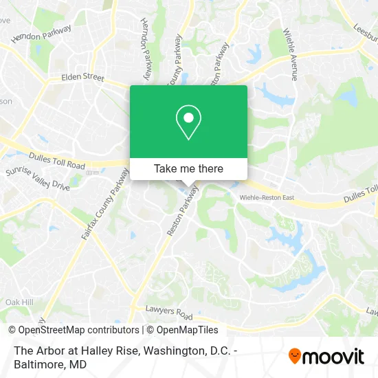 The Arbor at Halley Rise map