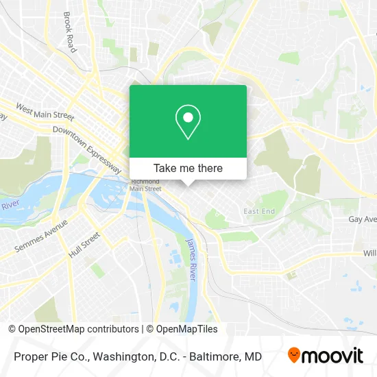 Proper Pie Co. map