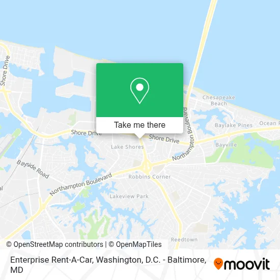 Enterprise Rent-A-Car map
