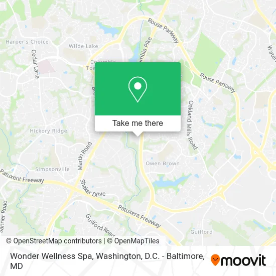 Wonder Wellness Spa map
