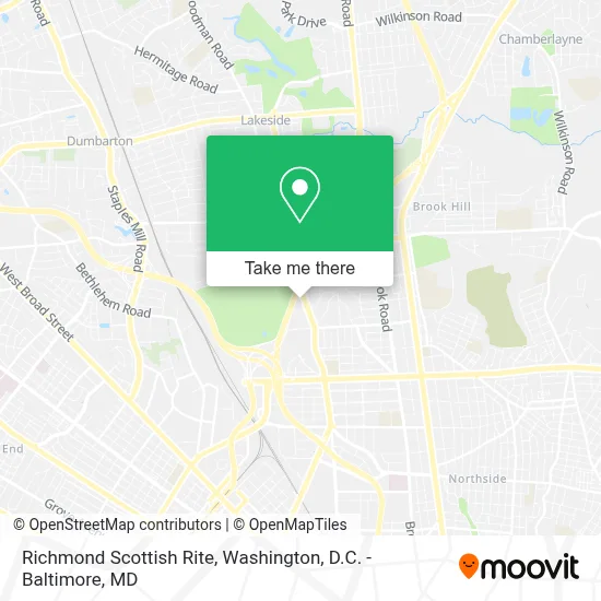 Richmond Scottish Rite map