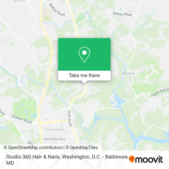 Studio 360 Hair & Nails map