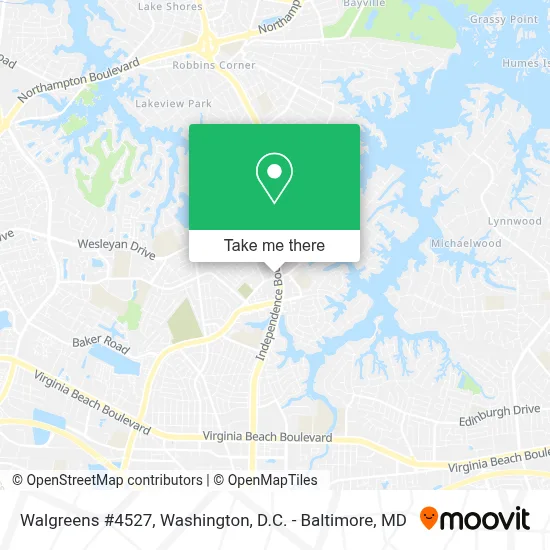 Walgreens #4527 map