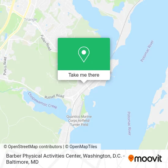 Barber Physical Activities Center map