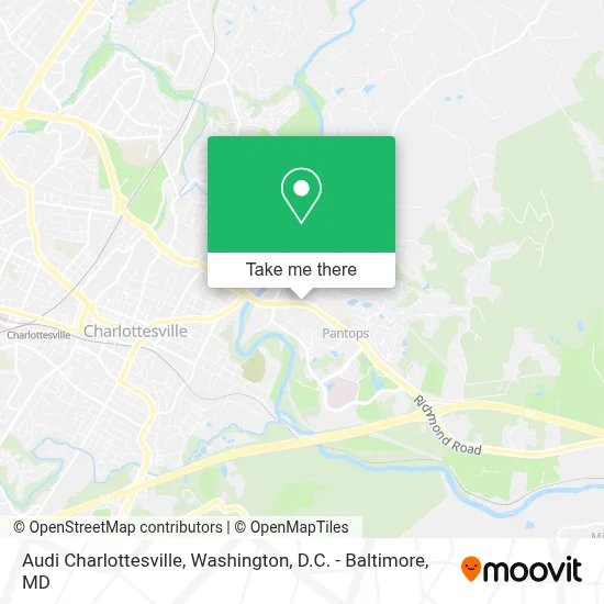 Audi Charlottesville map