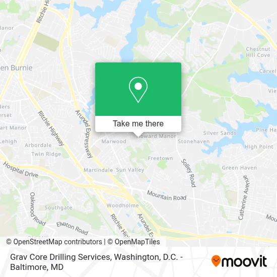 Grav Core Drilling Services map