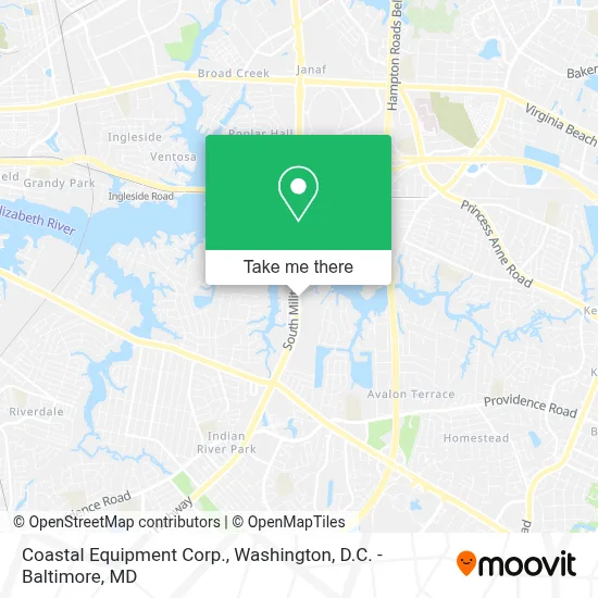 Coastal Equipment Corp. map