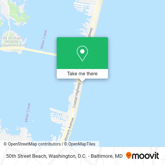 50th Street Beach map