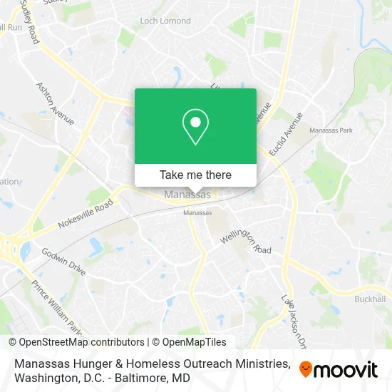 Manassas Hunger & Homeless Outreach Ministries map
