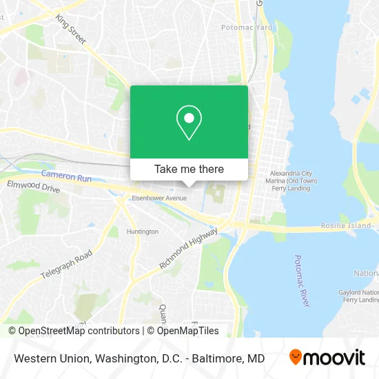 Western Union map