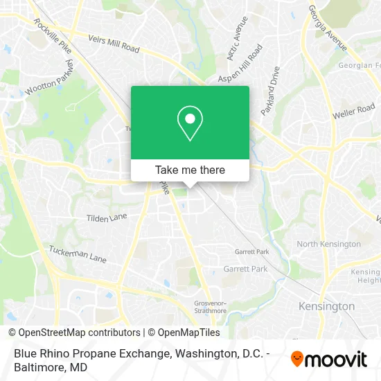 Blue Rhino Propane Exchange map