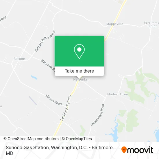 Sunoco Gas Station map