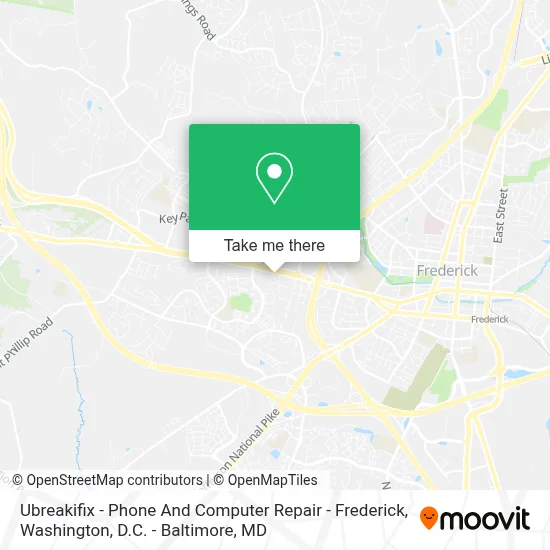 Ubreakifix - Phone And Computer Repair - Frederick map