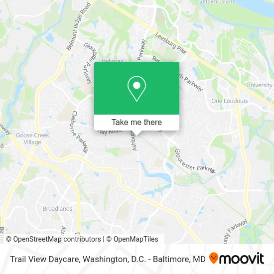 Trail View Daycare map