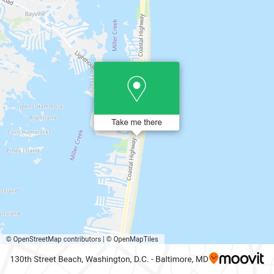 130th Street Beach map