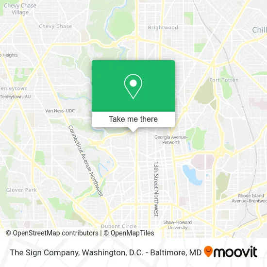 The Sign Company map