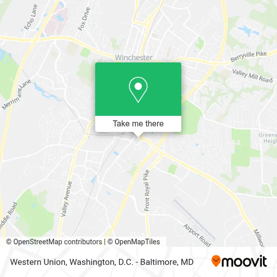 Western Union map