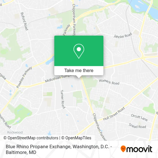 Blue Rhino Propane Exchange map