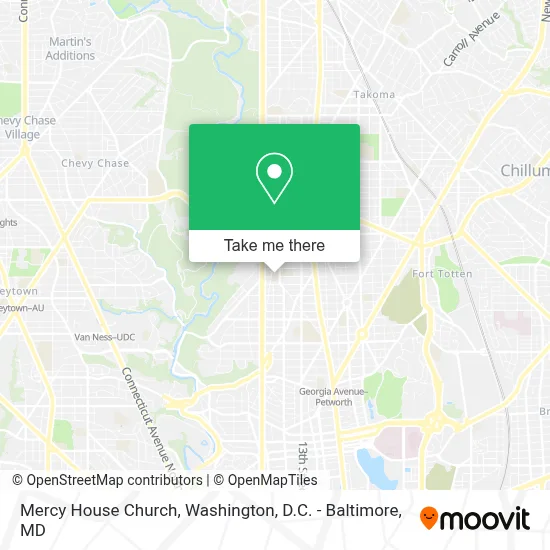 Mercy House Church map