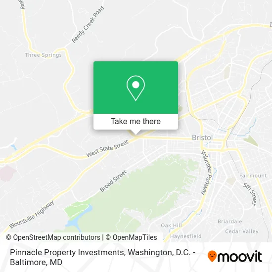 Pinnacle Property Investments map