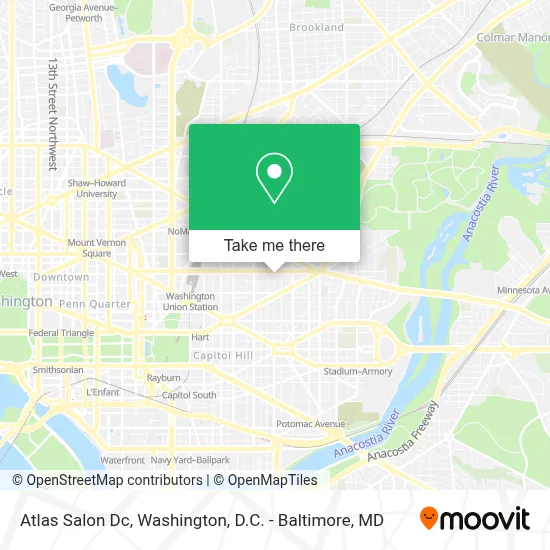 Atlas Salon Dc map
